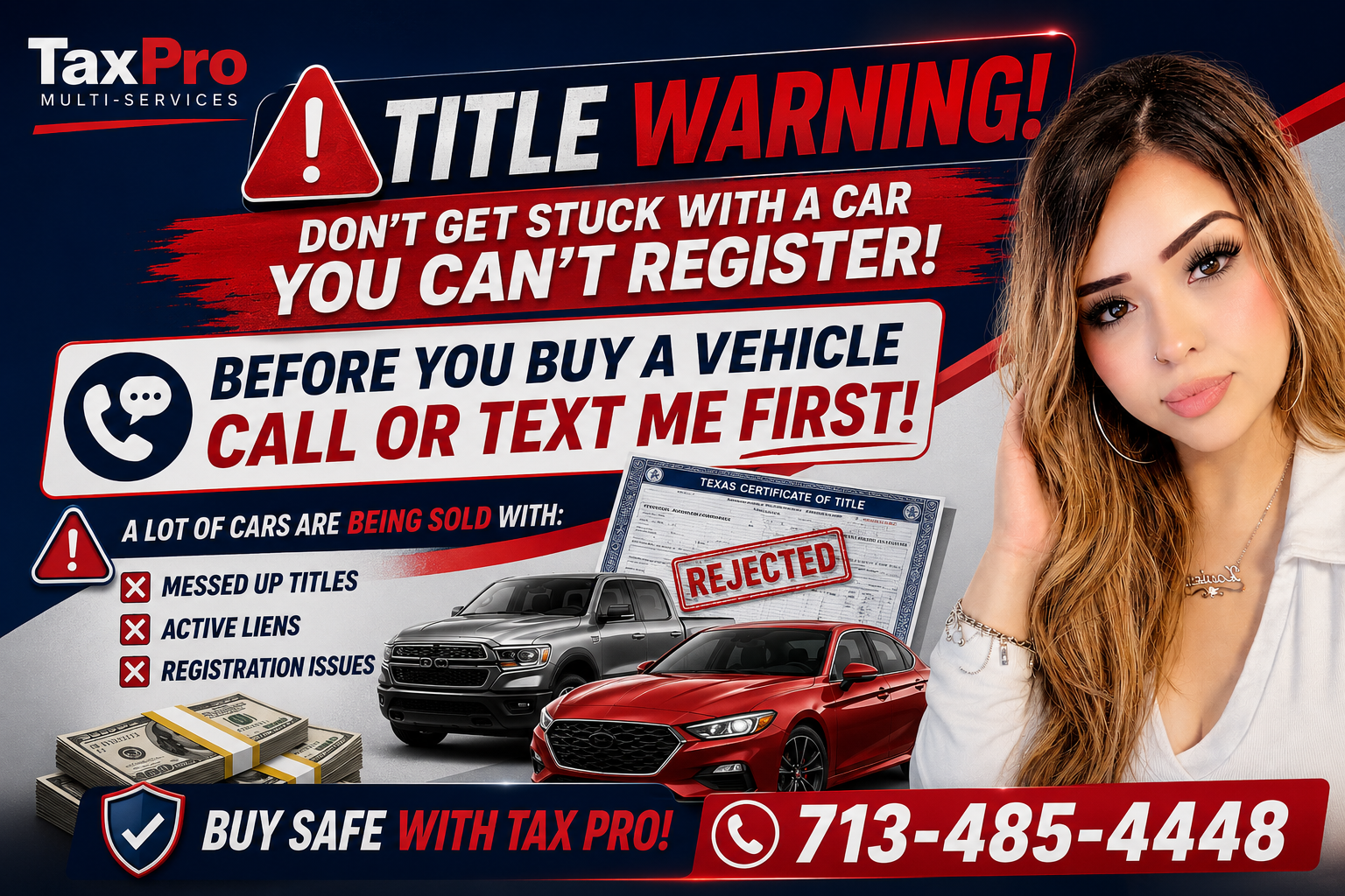 Title Warning — Buy Safe With Tax Pro